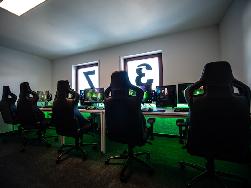 Players competing in the console arena